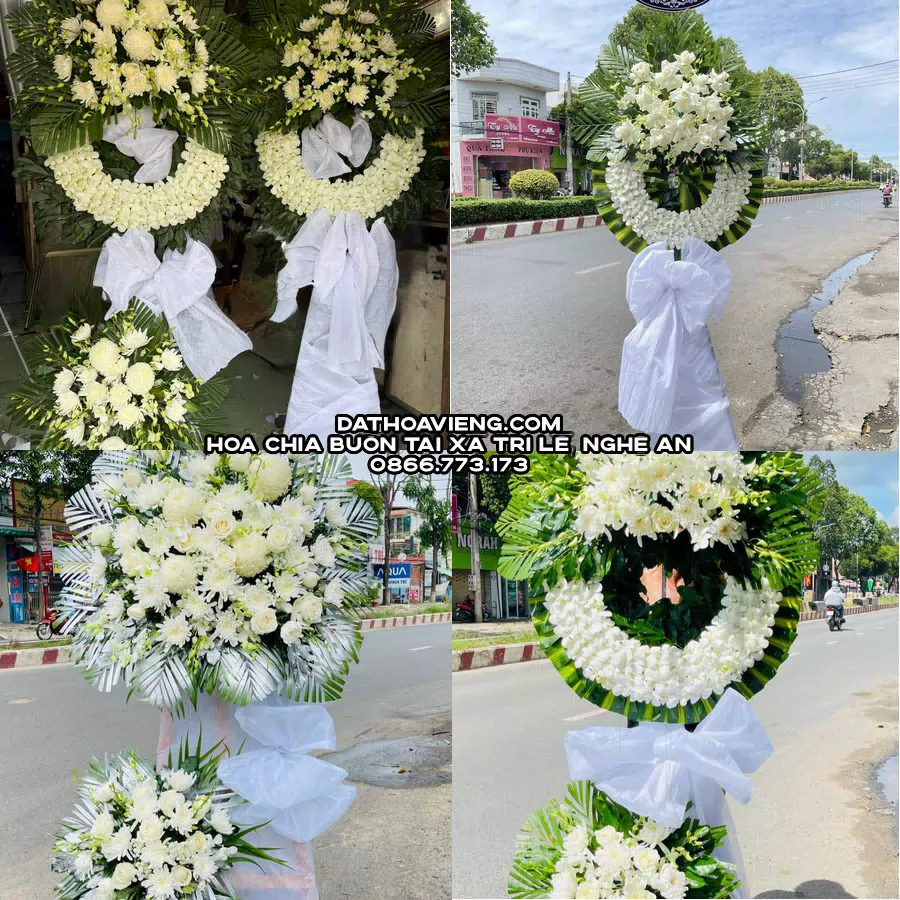 Mẫu hoa chia buồn tham khảo tại Xã Tri Lễ, Nghệ An