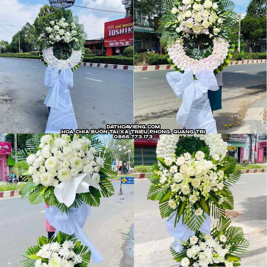Mẫu hoa chia buồn tham khảo tại Xã Triệu Phong, Quảng Trị