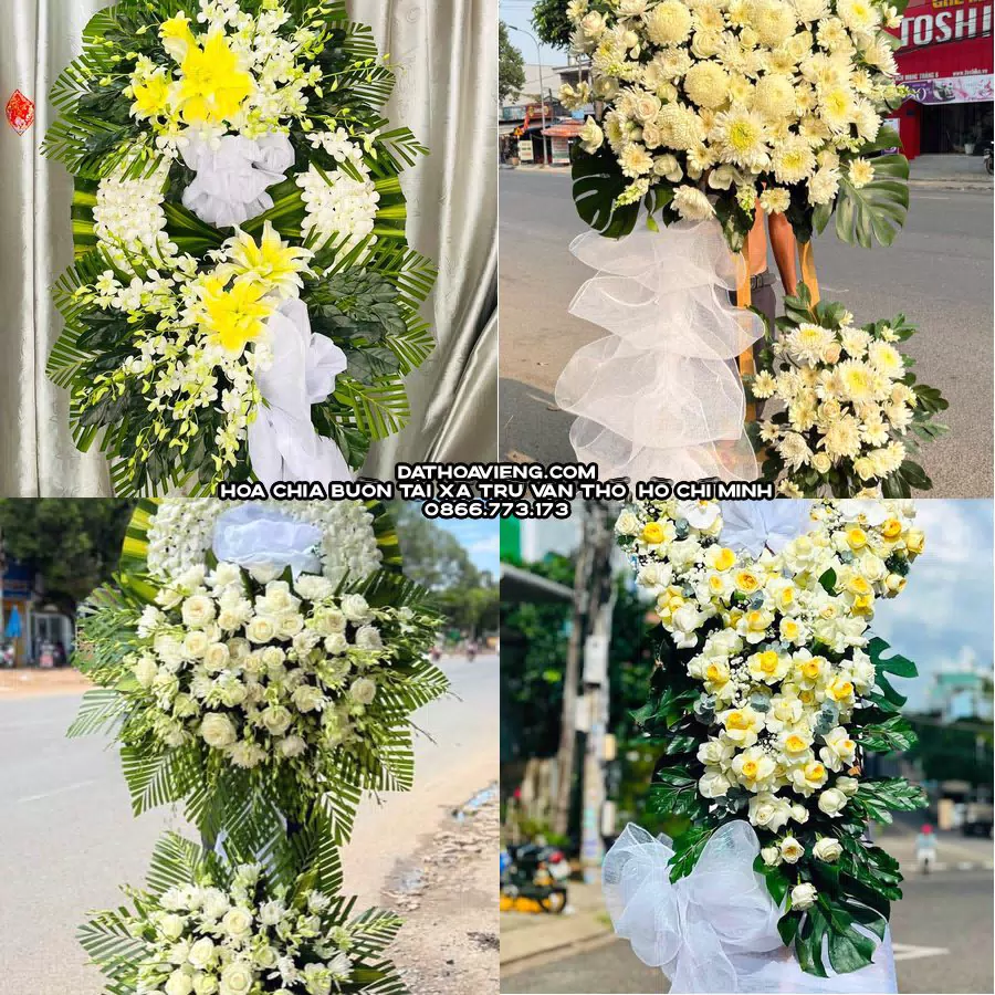 Mẫu hoa chia buồn tham khảo tại Xã Trừ Văn Thố, Hồ Chí Minh