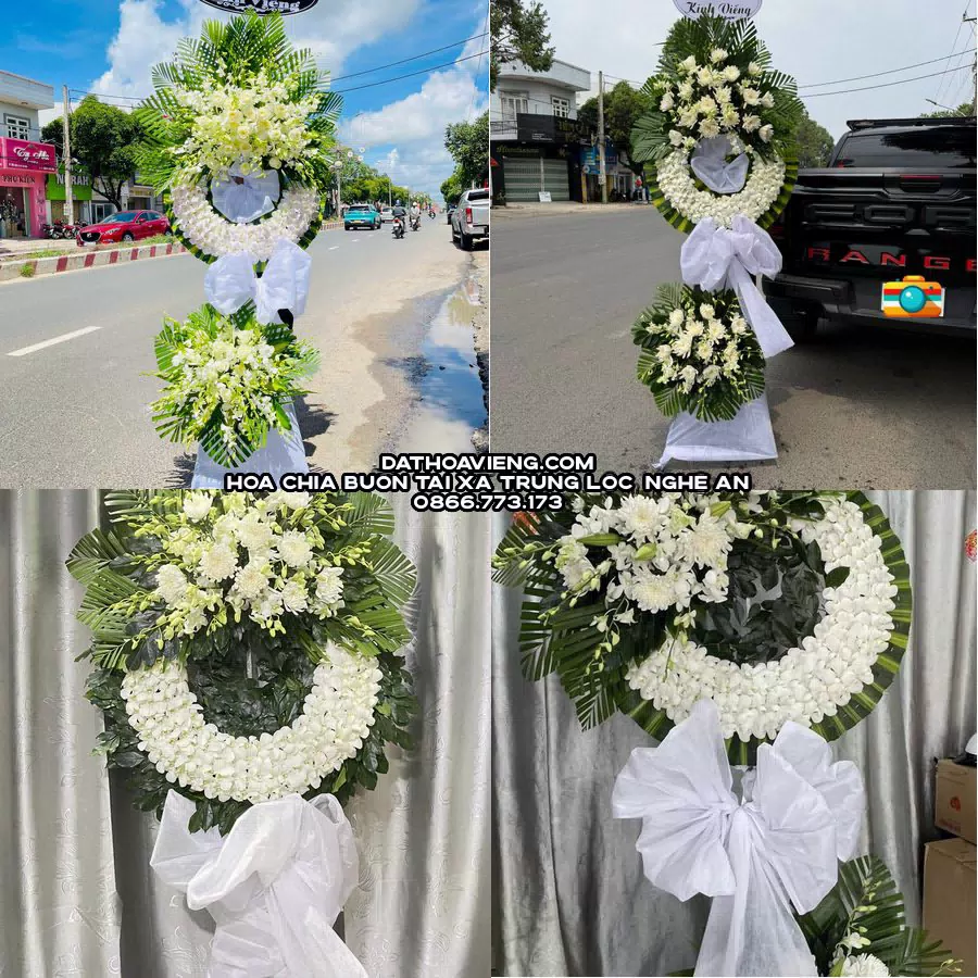 Mẫu hoa chia buồn tham khảo tại Xã Trung Lộc, Nghệ An