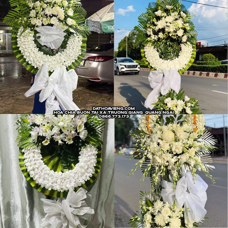 Mẫu hoa chia buồn tham khảo tại Xã Trường Giang, Quảng Ngãi