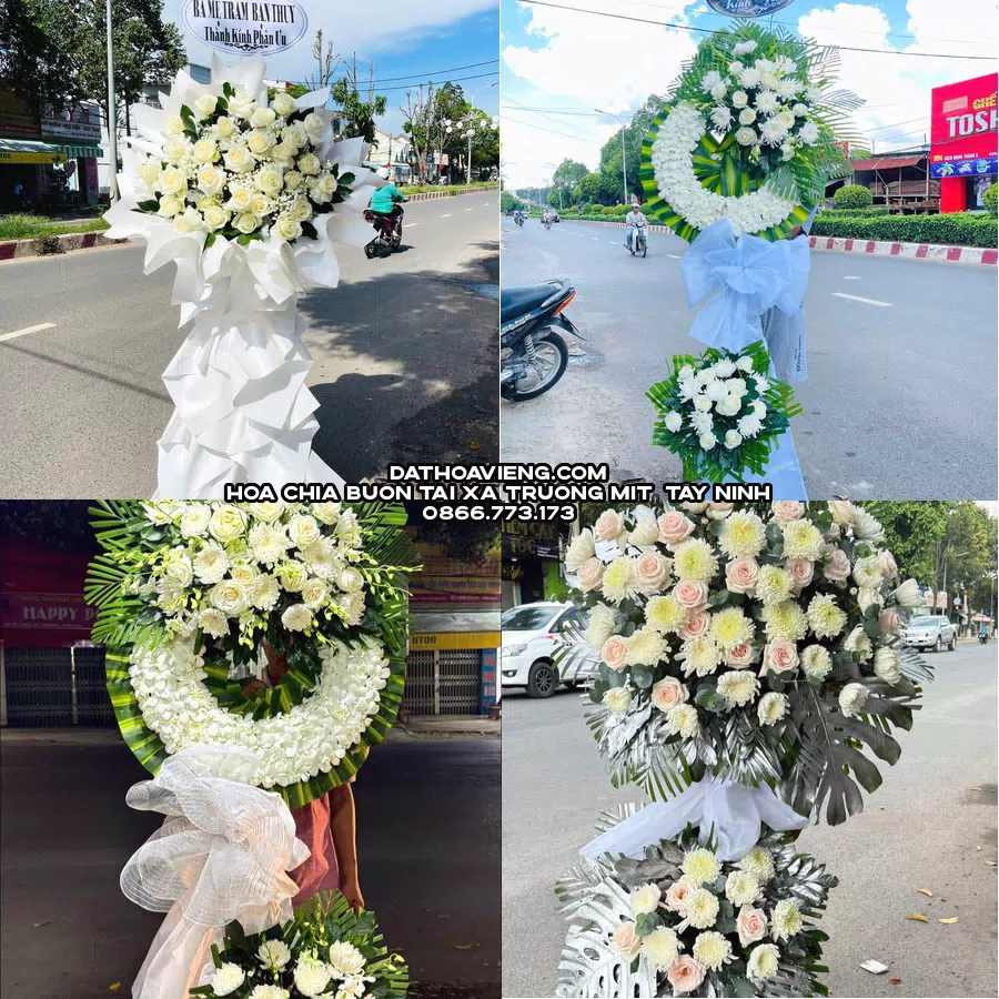 Mẫu hoa chia buồn tham khảo tại Xã Truông Mít, Tây Ninh