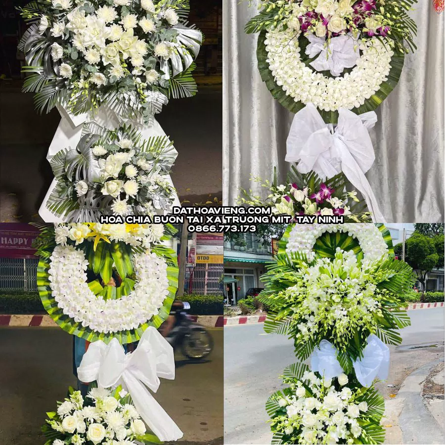 Mẫu hoa chia buồn tham khảo tại Xã Truông Mít, Tây Ninh