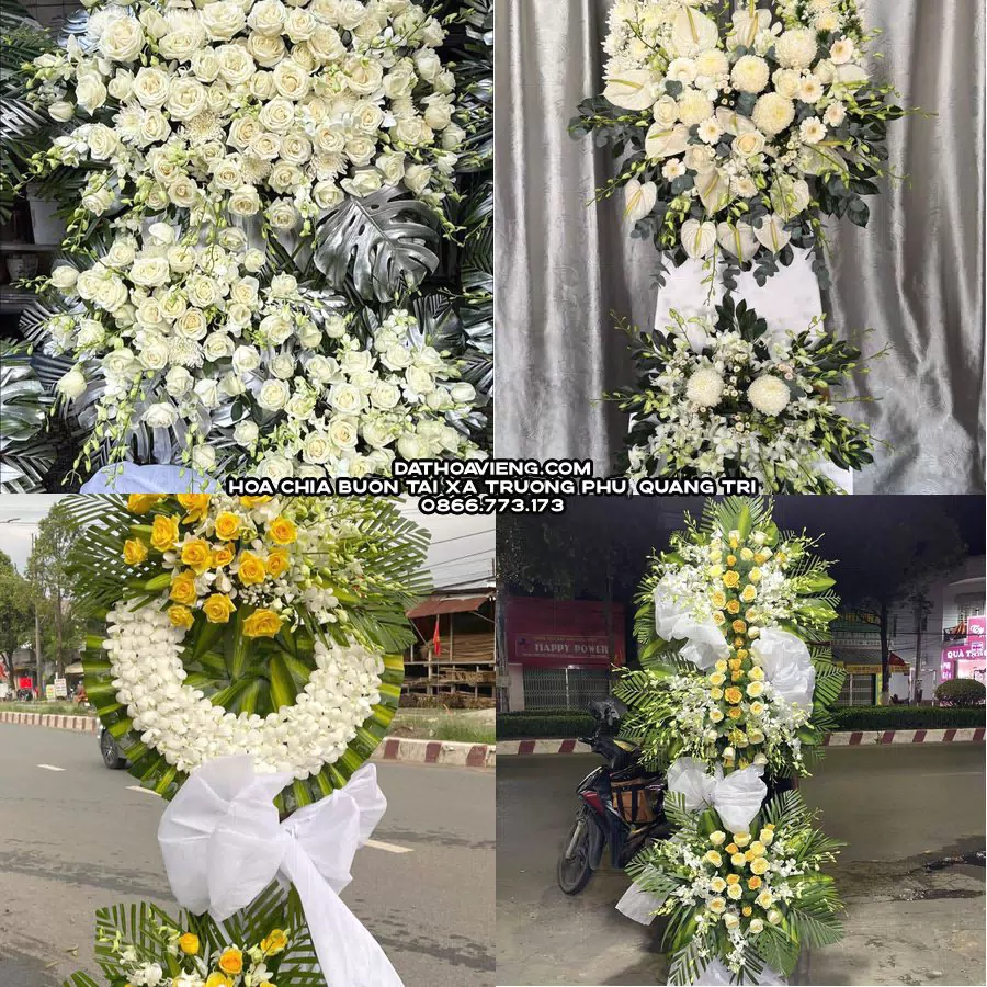 Mẫu hoa chia buồn tham khảo tại Xã Trường Phú, Quảng Trị