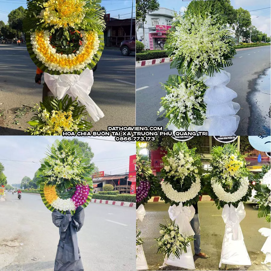 Mẫu hoa chia buồn tham khảo tại Xã Trường Phú, Quảng Trị