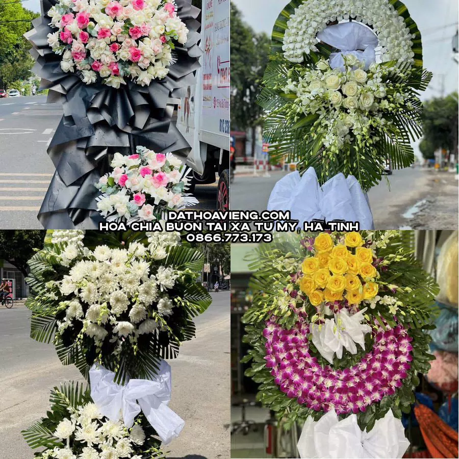Mẫu hoa chia buồn tham khảo tại Xã Tứ Mỹ, Hà Tĩnh
