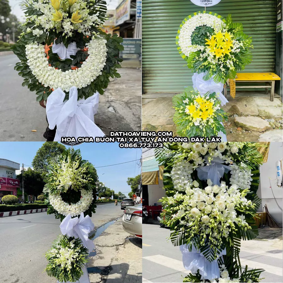 Mẫu hoa chia buồn tham khảo tại Xã Tuy An Đông, Đắk Lắk