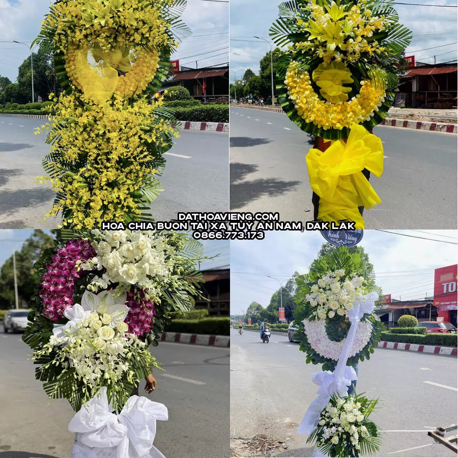 Mẫu hoa chia buồn tham khảo tại Xã Tuy An Nam, Đắk Lắk