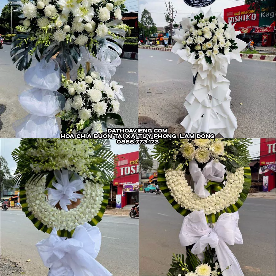 Mẫu hoa chia buồn tham khảo tại Xã Tuy Phong, Lâm Đồng