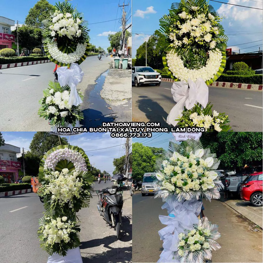 Mẫu hoa chia buồn tham khảo tại Xã Tuy Phong, Lâm Đồng