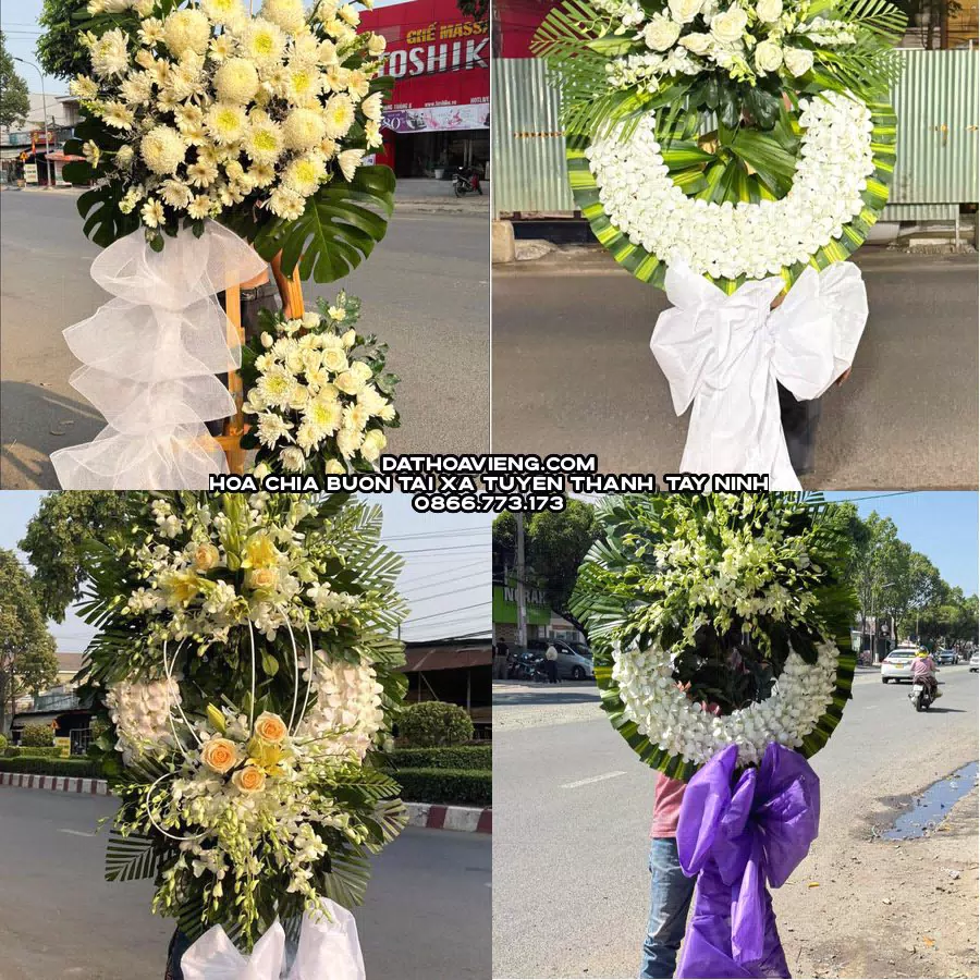 Mẫu hoa chia buồn tham khảo tại Xã Tuyên Thạnh, Tây Ninh