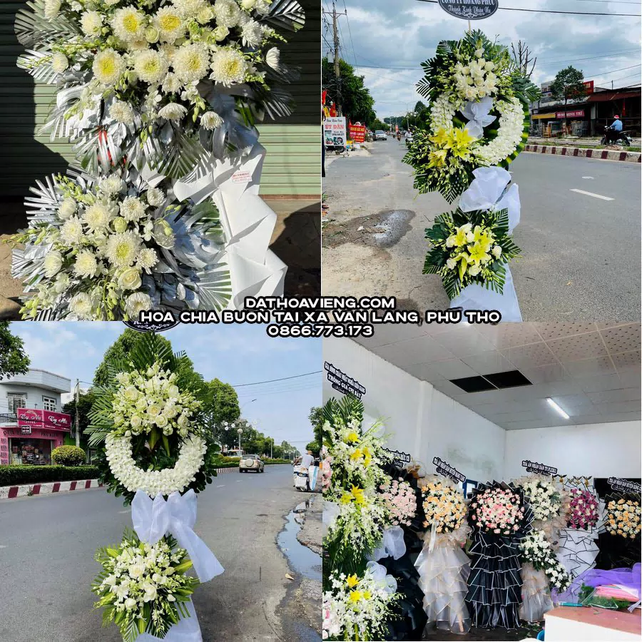 Mẫu hoa chia buồn tham khảo tại Xã Văn Lang, Phú Thọ
