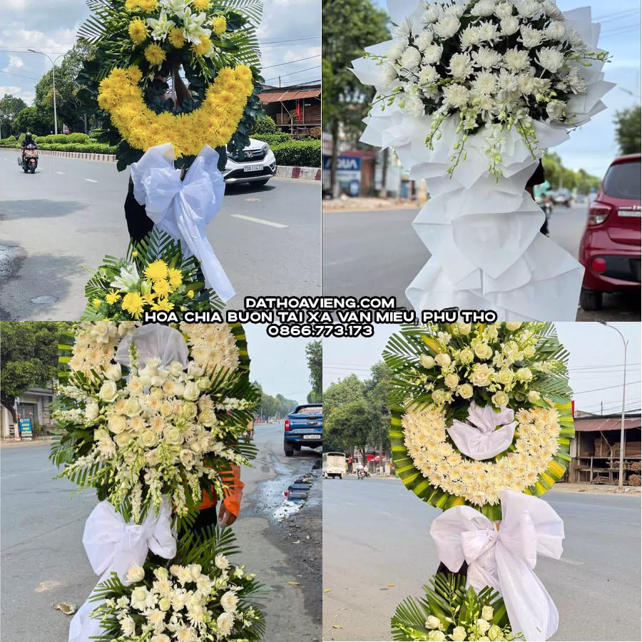 Mẫu hoa chia buồn tham khảo tại Xã Văn Miếu, Phú Thọ