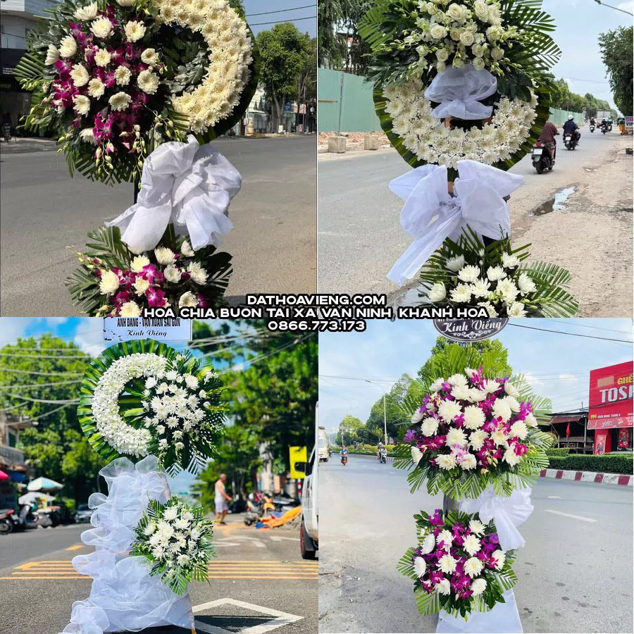 Mẫu hoa chia buồn tham khảo tại Xã Vạn Ninh, Khánh Hòa