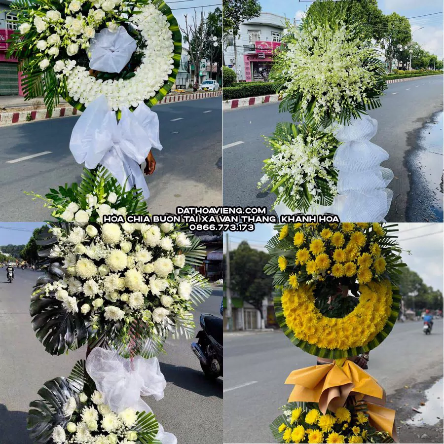 Mẫu hoa chia buồn tham khảo tại Xã Vạn Thắng, Khánh Hòa