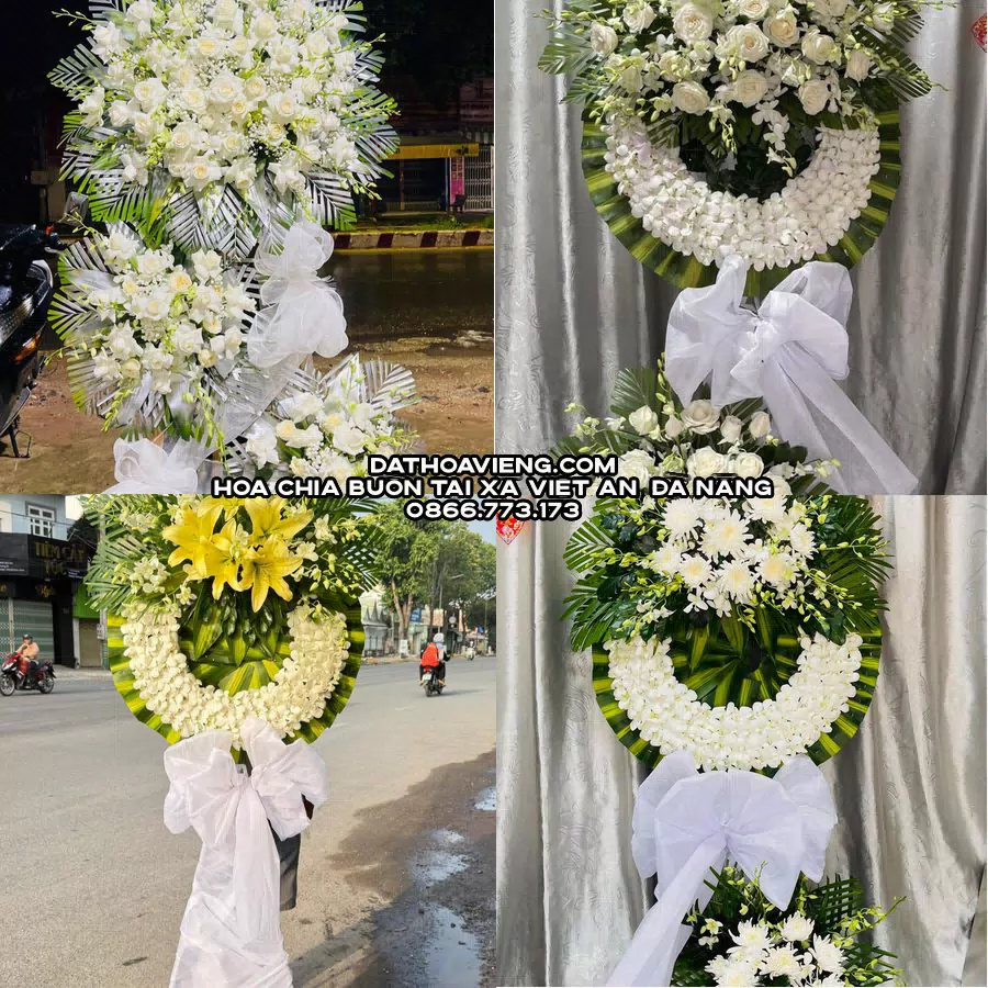 Mẫu hoa chia buồn tham khảo tại Xã Việt An, Đà Nẵng
