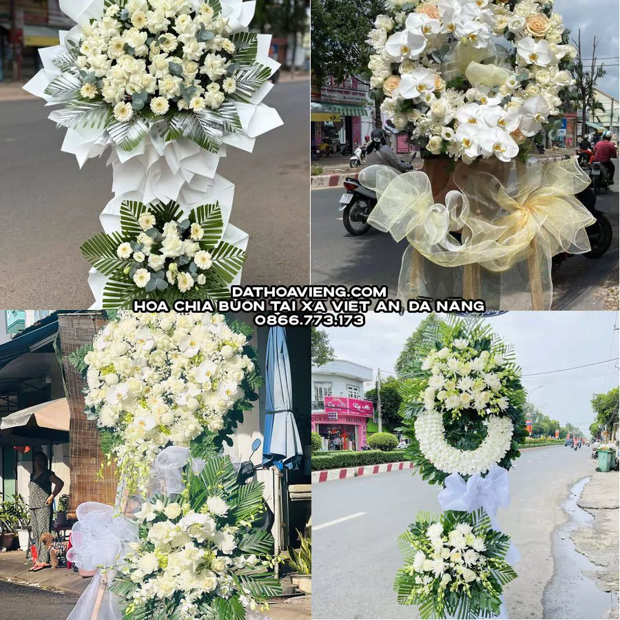 Mẫu hoa chia buồn tham khảo tại Xã Việt An, Đà Nẵng