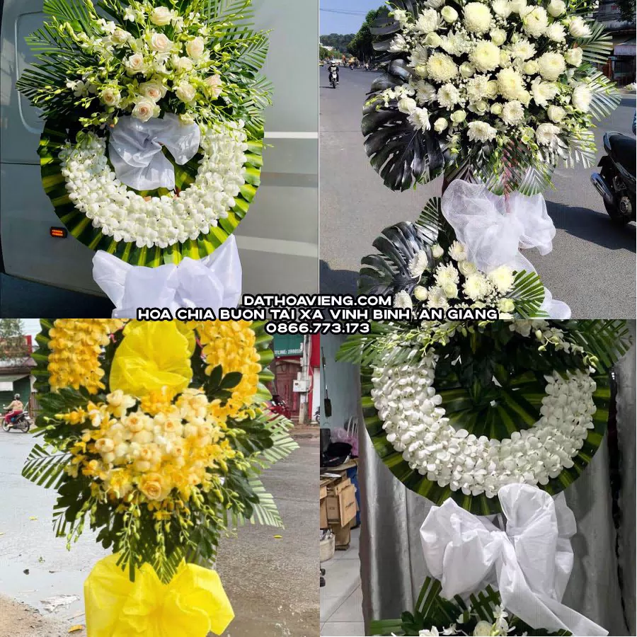 Mẫu hoa chia buồn tham khảo tại Xã Vĩnh Bình, An Giang