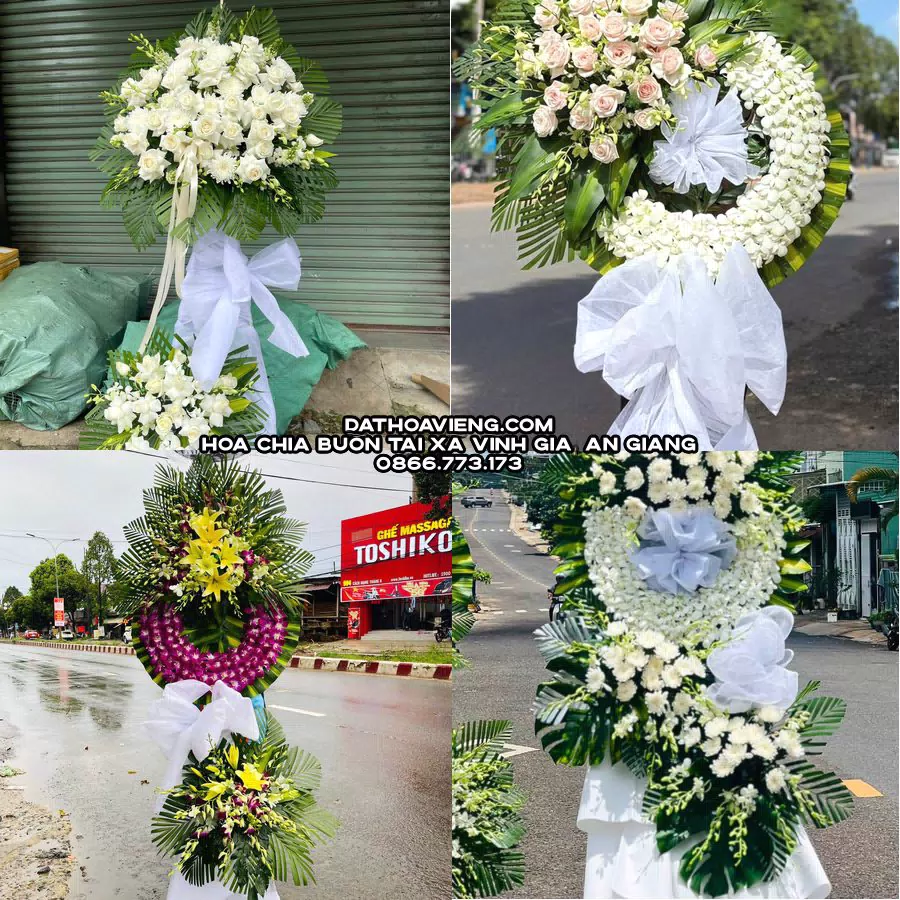 Mẫu hoa chia buồn tham khảo tại Xã Vĩnh Gia, An Giang