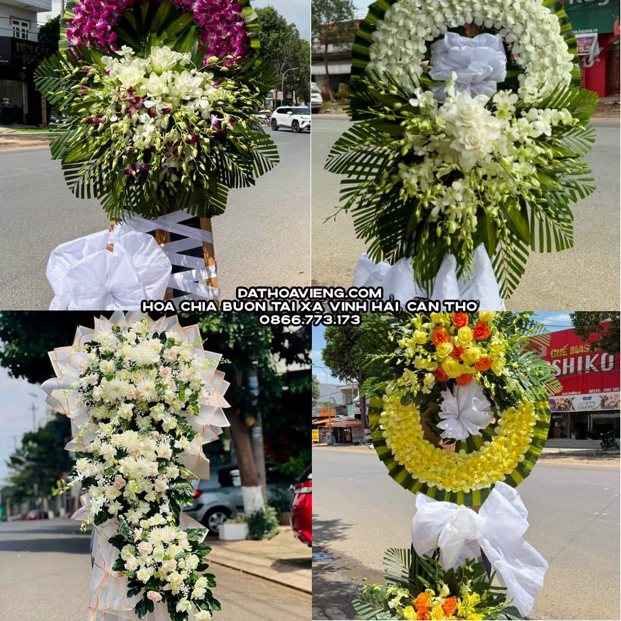 Mẫu hoa chia buồn tham khảo tại Xã Vĩnh Hải, Cần Thơ