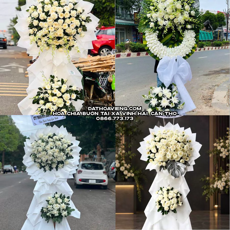 Mẫu hoa chia buồn tham khảo tại Xã Vĩnh Hải, Cần Thơ