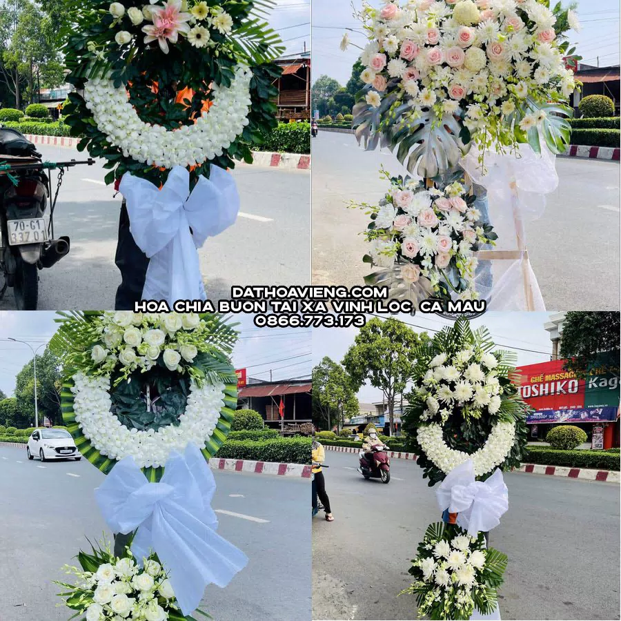 Mẫu hoa chia buồn tham khảo tại Xã Vĩnh Lộc, Cà Mau