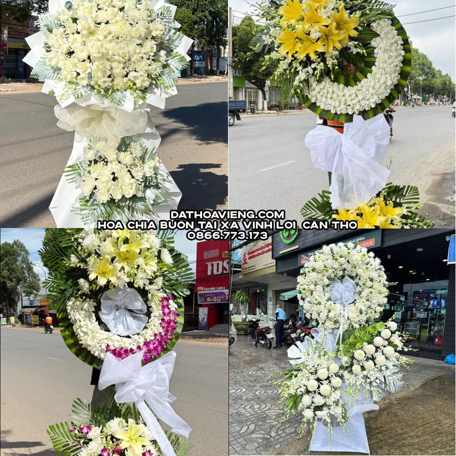 Mẫu hoa chia buồn tham khảo tại Xã Vĩnh Lợi, Cần Thơ