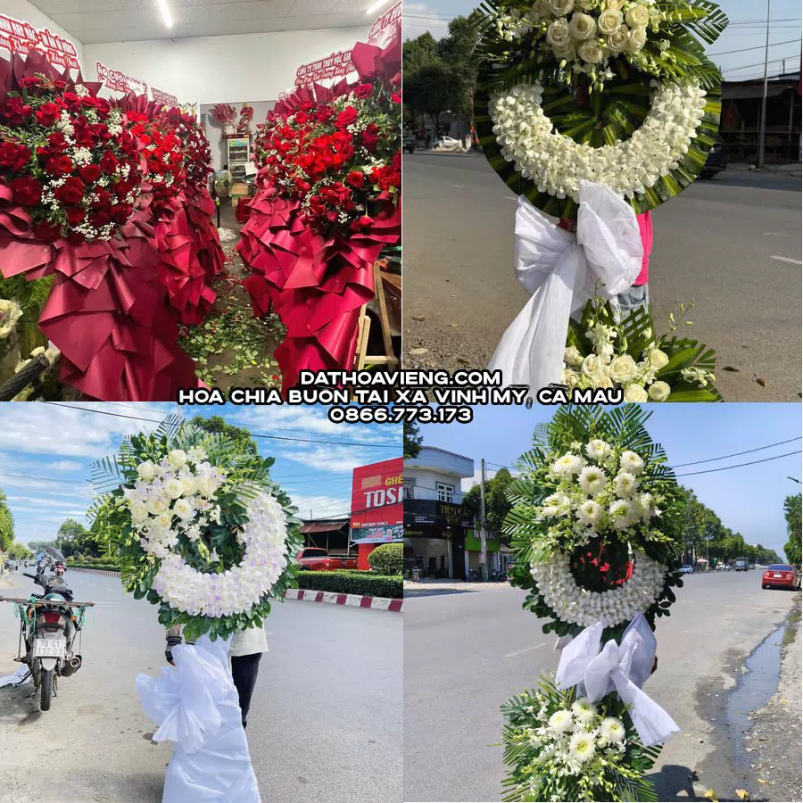 Mẫu hoa chia buồn tham khảo tại Xã Vĩnh Mỹ, Cà Mau