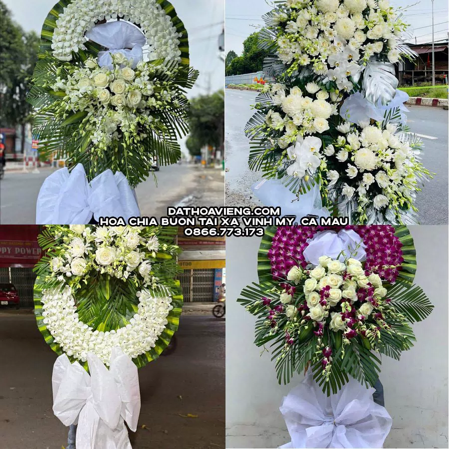 Mẫu hoa chia buồn tham khảo tại Xã Vĩnh Mỹ, Cà Mau