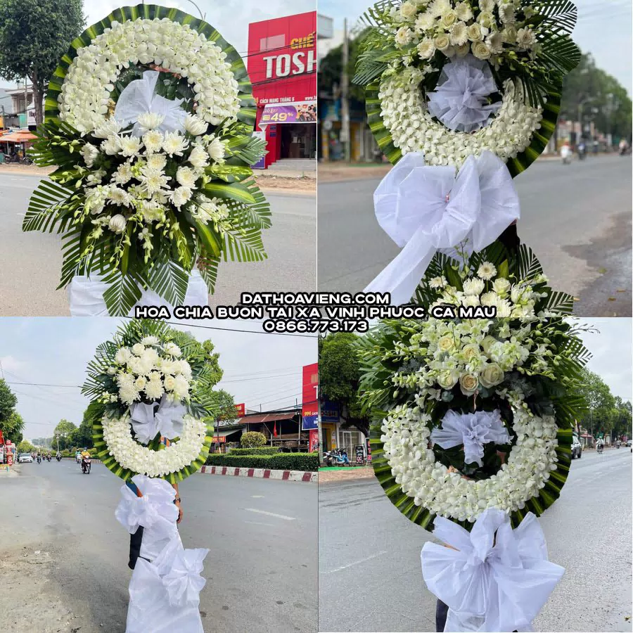 Mẫu hoa chia buồn tham khảo tại Xã Vĩnh Phước, Cà Mau
