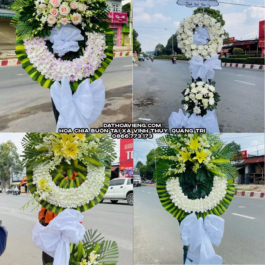Mẫu hoa chia buồn tham khảo tại Xã Vĩnh Thủy, Quảng Trị