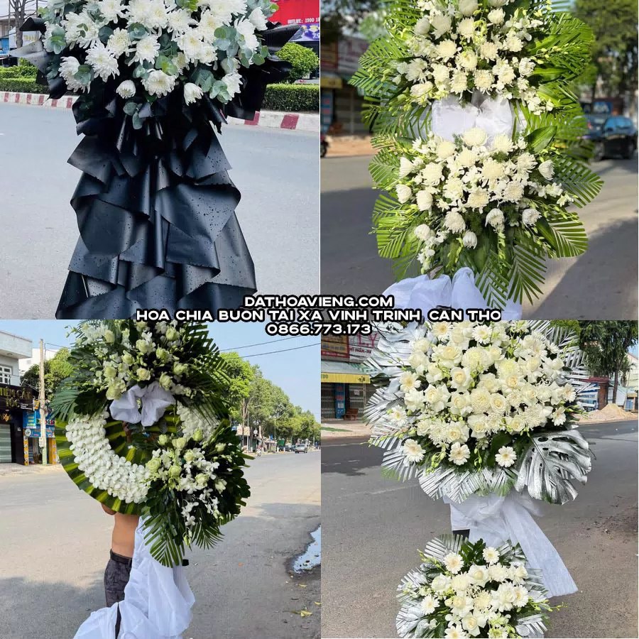 Mẫu hoa chia buồn tham khảo tại Xã Vĩnh Trinh, Cần Thơ