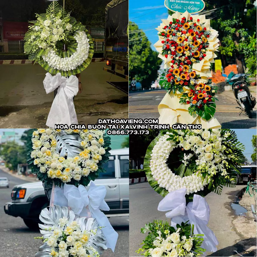 Mẫu hoa chia buồn tham khảo tại Xã Vĩnh Trinh, Cần Thơ