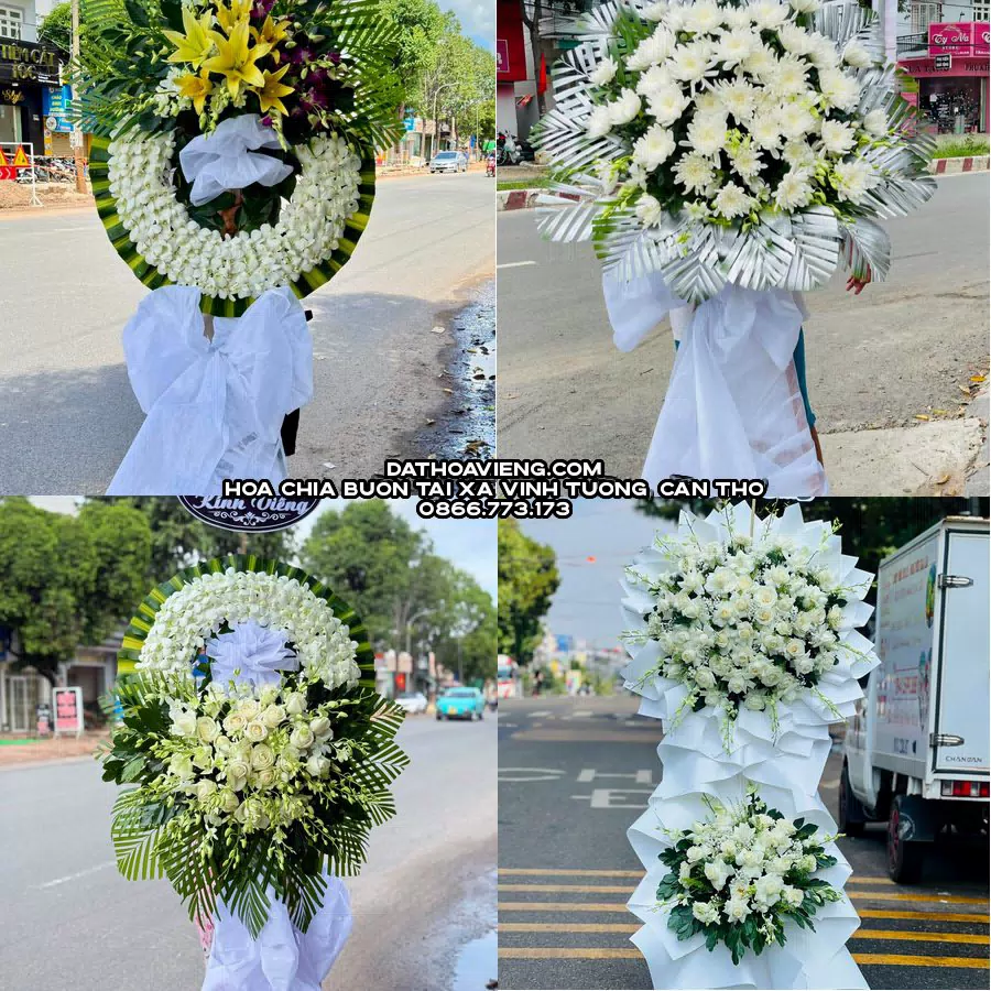 Mẫu hoa chia buồn tham khảo tại Xã Vĩnh Tường, Cần Thơ