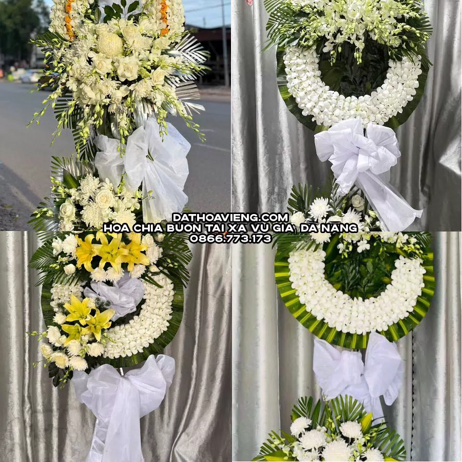 Mẫu hoa chia buồn tham khảo tại Xã Vu Gia, Đà Nẵng