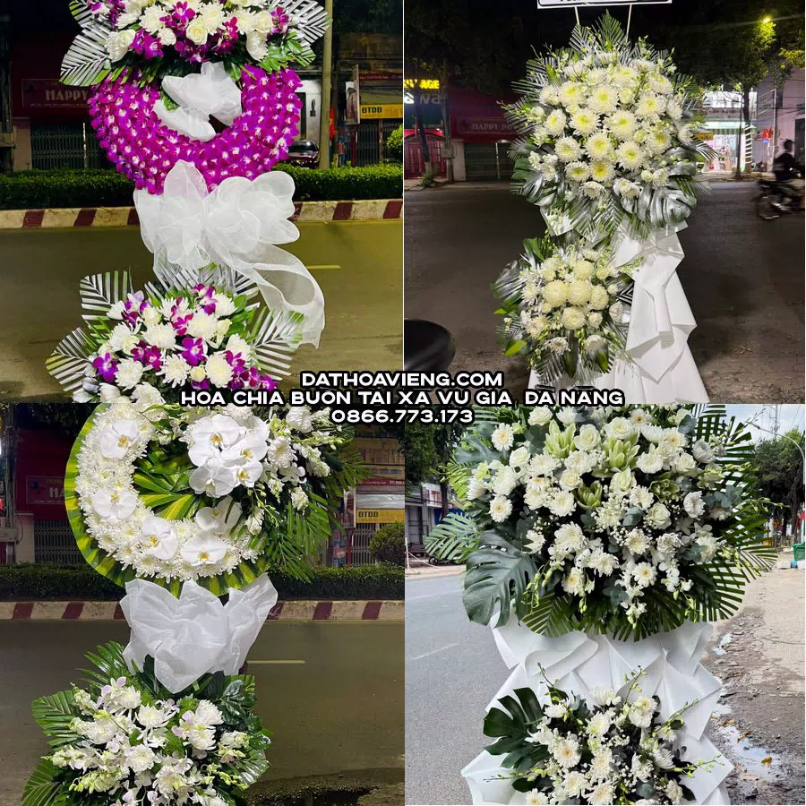 Mẫu hoa chia buồn tham khảo tại Xã Vu Gia, Đà Nẵng