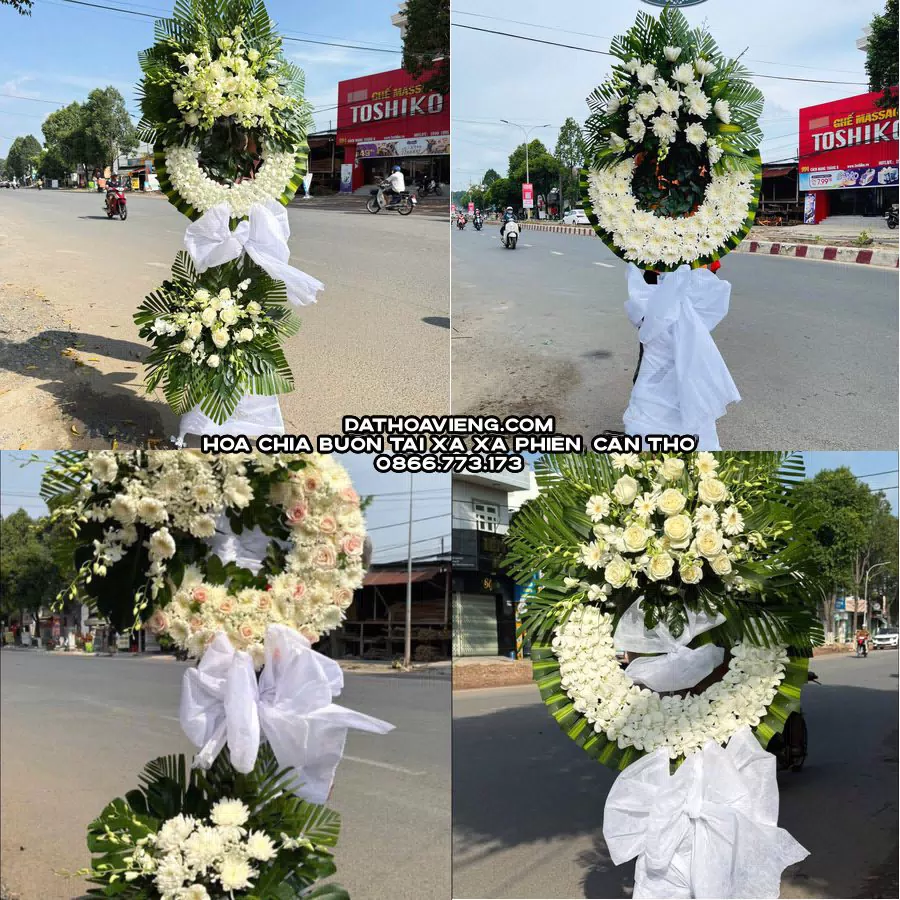 Mẫu hoa chia buồn tham khảo tại Xã Xà Phiên, Cần Thơ