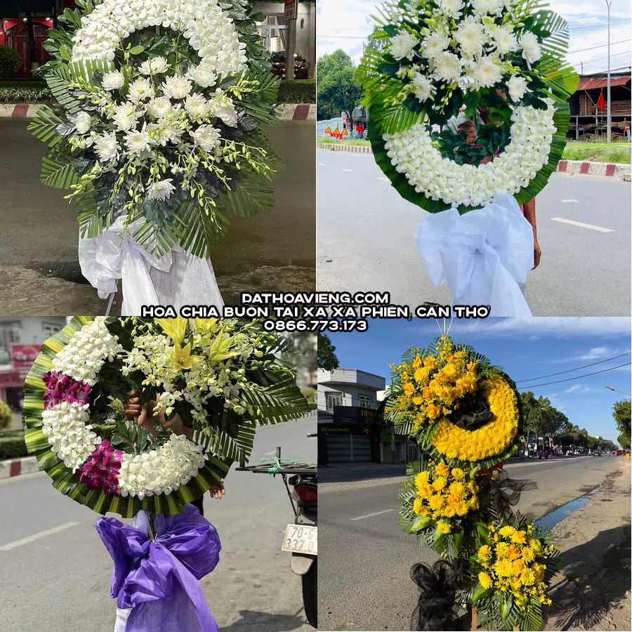 Mẫu hoa chia buồn tham khảo tại Xã Xà Phiên, Cần Thơ