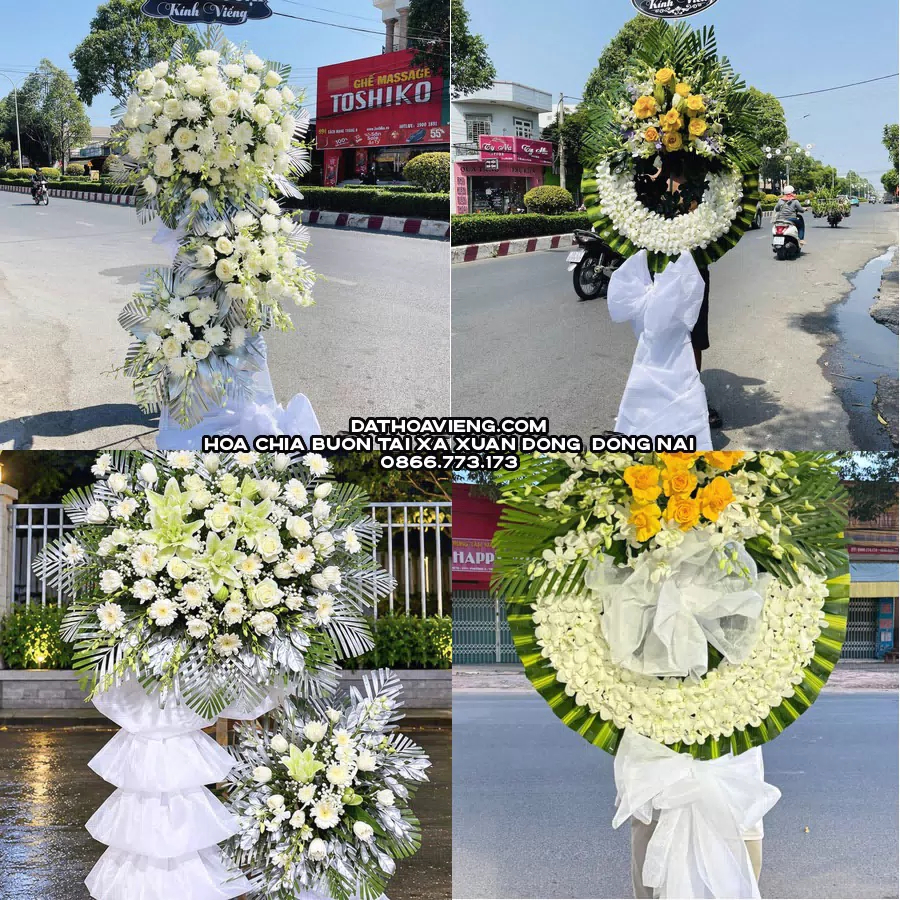 Mẫu hoa chia buồn tham khảo tại Xã Xuân Đông, Đồng Nai