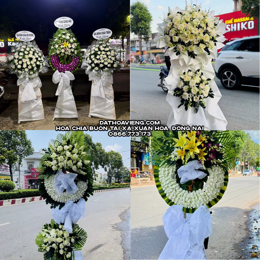 Mẫu hoa chia buồn tham khảo tại Xã Xuân Hòa, Đồng Nai