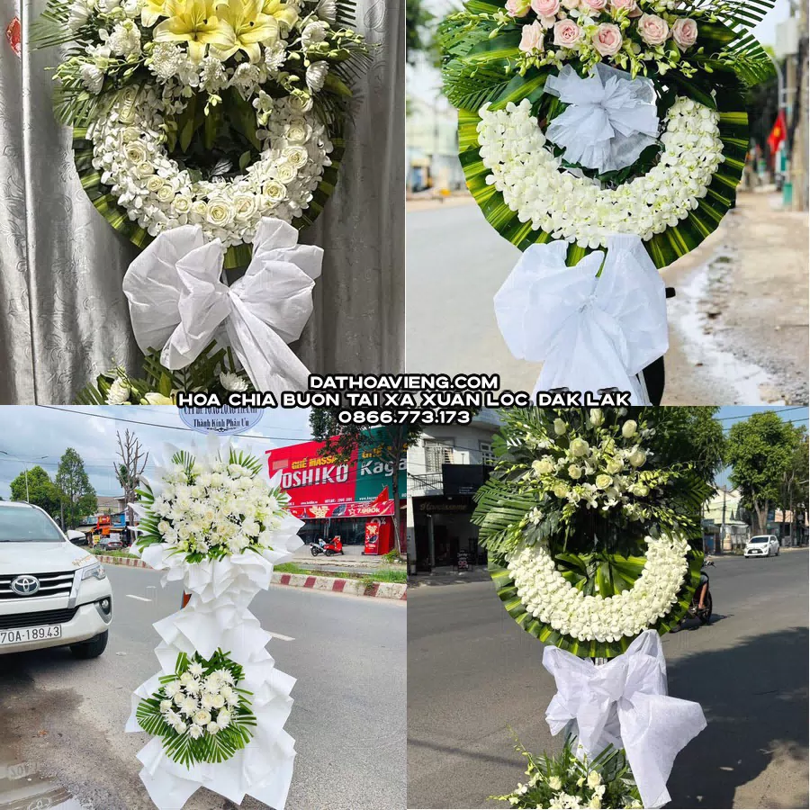 Mẫu hoa chia buồn tham khảo tại Xã Xuân Lộc, Đắk Lắk