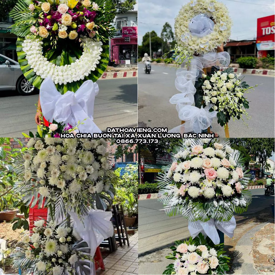 Mẫu hoa chia buồn tham khảo tại Xã Xuân Lương, Bắc Ninh