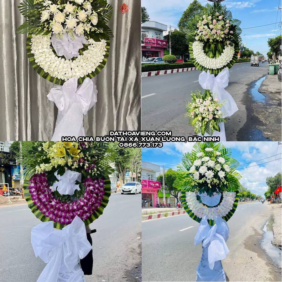 Mẫu hoa chia buồn tham khảo tại Xã Xuân Lương, Bắc Ninh