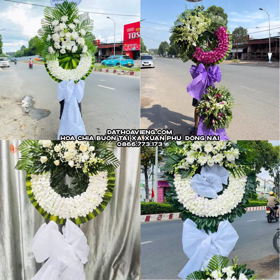 Mẫu hoa chia buồn tham khảo tại Xã Xuân Phú, Đồng Nai