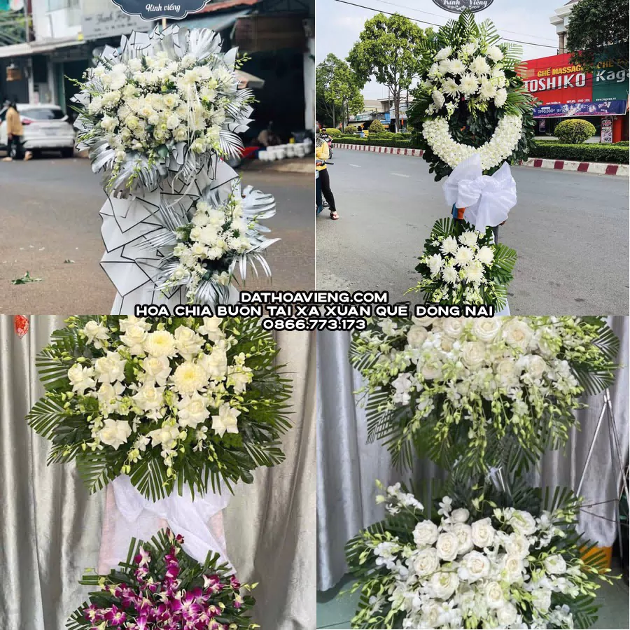 Mẫu hoa chia buồn tham khảo tại Xã Xuân Quế, Đồng Nai