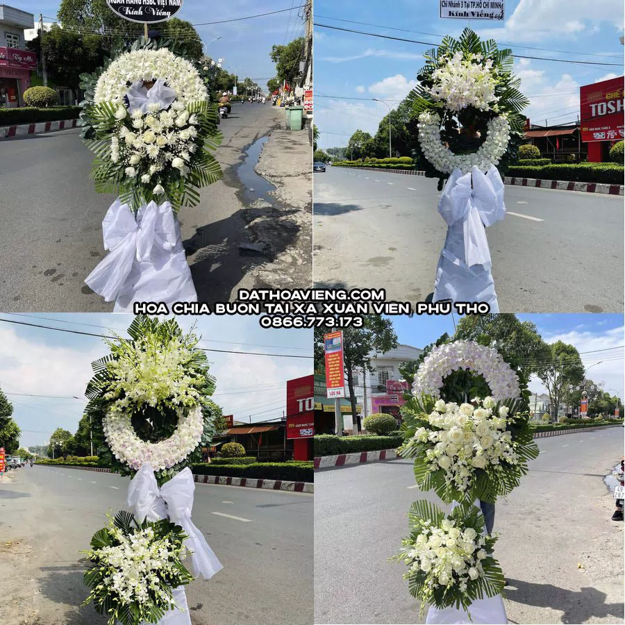 Mẫu hoa chia buồn tham khảo tại Xã Xuân Viên, Phú Thọ