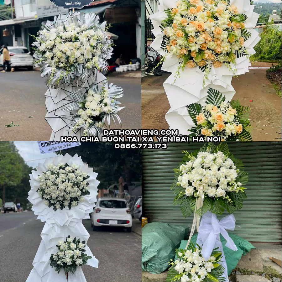 Mẫu hoa chia buồn tham khảo tại Xã Yên Bài, Hà Nội