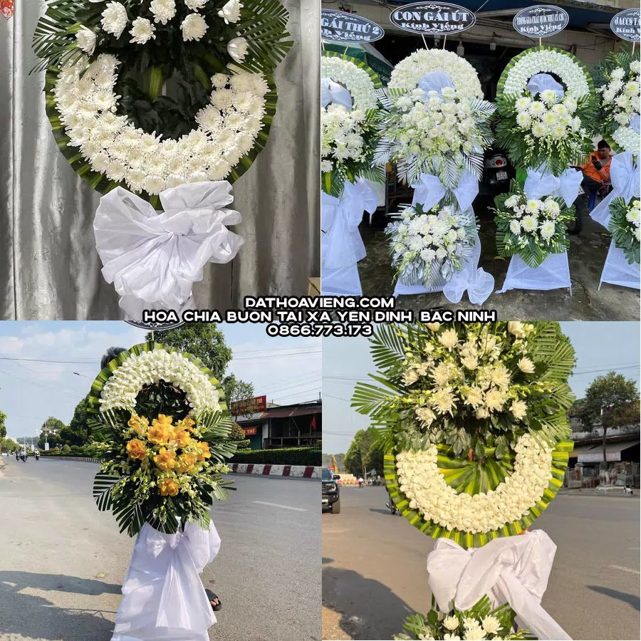 Mẫu hoa chia buồn tham khảo tại Xã Yên Định, Bắc Ninh