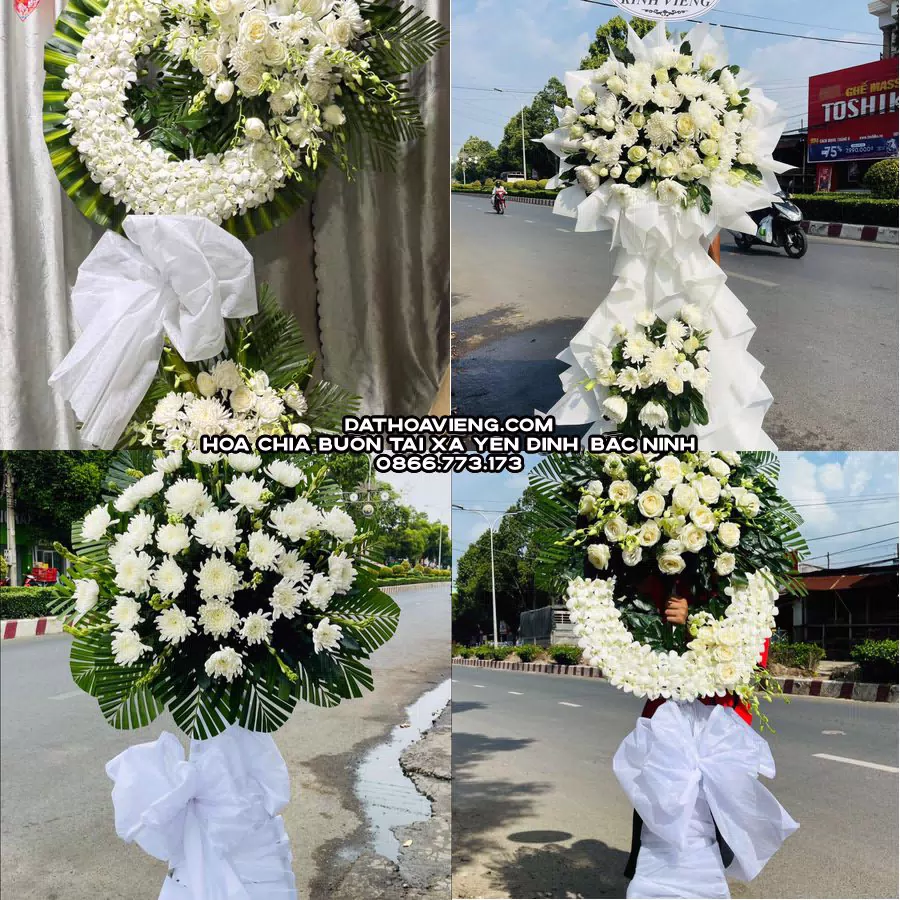 Mẫu hoa chia buồn tham khảo tại Xã Yên Định, Bắc Ninh