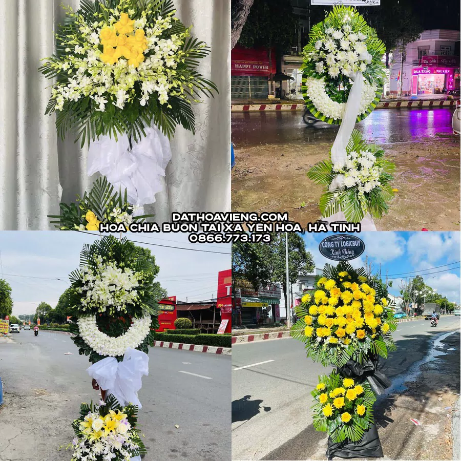 Mẫu hoa chia buồn tham khảo tại Xã Yên Hòa, Hà Tĩnh